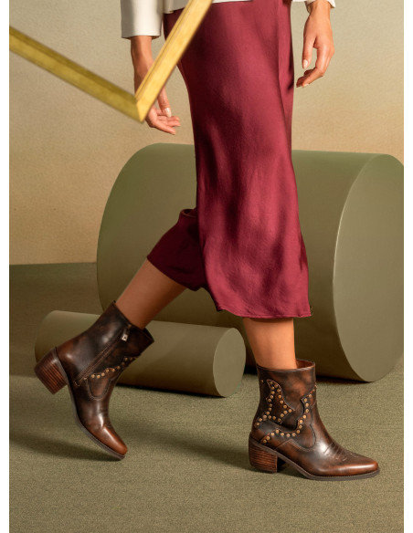 Botín Cuero Mujer