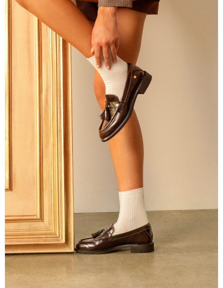 Mocasín Cuero Mujer