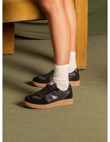 Zapatilla Cuero Mujer