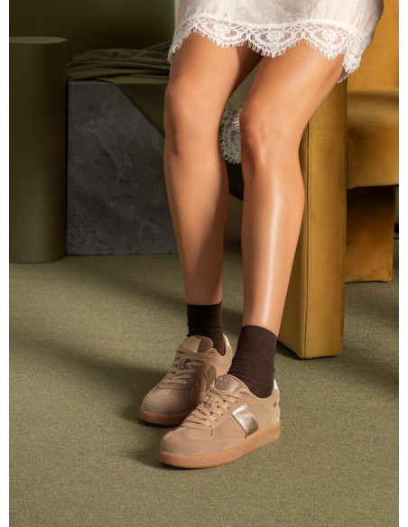 Zapatilla Cuero Mujer