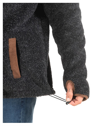 Tejido grueso de poliéster, diseñado para brindar calidez en climas fríos.