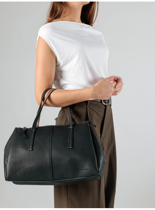 Práctico tote bag para mujer, adecuado para días de estudio o trabajo.