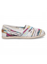 Alpargata femenina multicolor, cómoda y fresca para el verano.