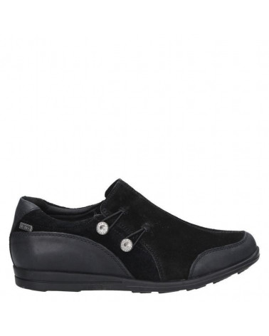 Zapato casual negro para mujer, diseño cómodo y liviano.