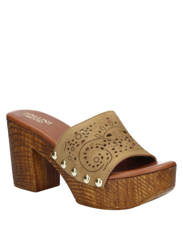 Sandalia Mujer W352 Pollini camel