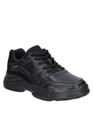 Zapato de Colegio Unisex E169 Pluma negro