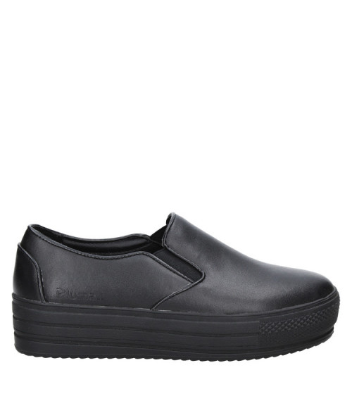 Zapato escolar negro de cuero para niña, estilo colegial, resistente y cómodo.