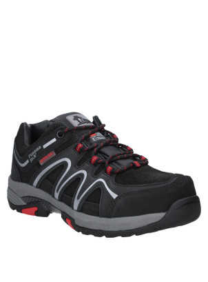 Zapato de Seguridad Hombre - WATER RESISTANT Zapato de hombre negro, estilo utilitario outdoor, combina con ropa casual y deportiva, adecuado para excursiones.