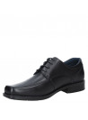 Calzado de vestir para hombre en cuero negro con plantilla FOOT PILLOW.
