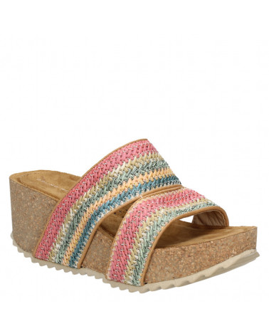 Sandalia multicolor de mujer, estilo casual, perfecta para días soleados.