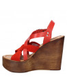 Sandalia Mujer B192 Pollini rojo