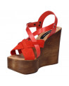 Sandalia Mujer B192 Pollini rojo