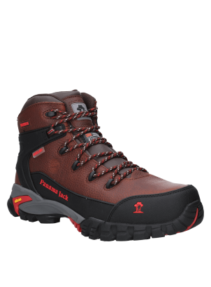 Zapato de Seguridad Hombre - WATERPROOF Zapato de seguridad café para hombre, cuero waterproof, resistente a impactos y desgarros.