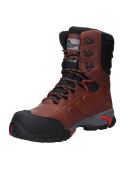 Zapato café Panama Jack A933, cuero waterproof, taco plano, confort y resistencia.