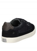 Zapatilla de hombre Gioseppo C541 en negro, mezcla de cuero y textil, cómoda y ligera.