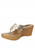 Sandalia Mujer D239 Pollini oro