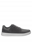 zapatilla gris de hombre con forro textil, ligera y confortable para actividades diarias.