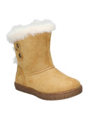 Bota camel para niña, estilo casual, material sintético, altura de caña 12.5 cm.