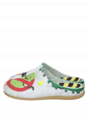 Pantuflas para niño en gris, con plantilla extraíble y lavable en frío.