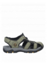 Sandalia verde casual de hombre Panama Jack, con taco plano de 3.5 cm, ideal para el verano.