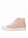 zapatilla textil rosada para niña, ideal para aventuras urbanas.