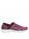 zapatilla cómoda burdeos mujer estilo casual, suave y maleable