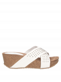 Sandalia Mujer D289 Pollini blanco