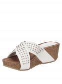 Sandalia Mujer D289 Pollini blanco