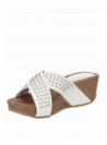 Sandalia Mujer D289 Pollini blanco