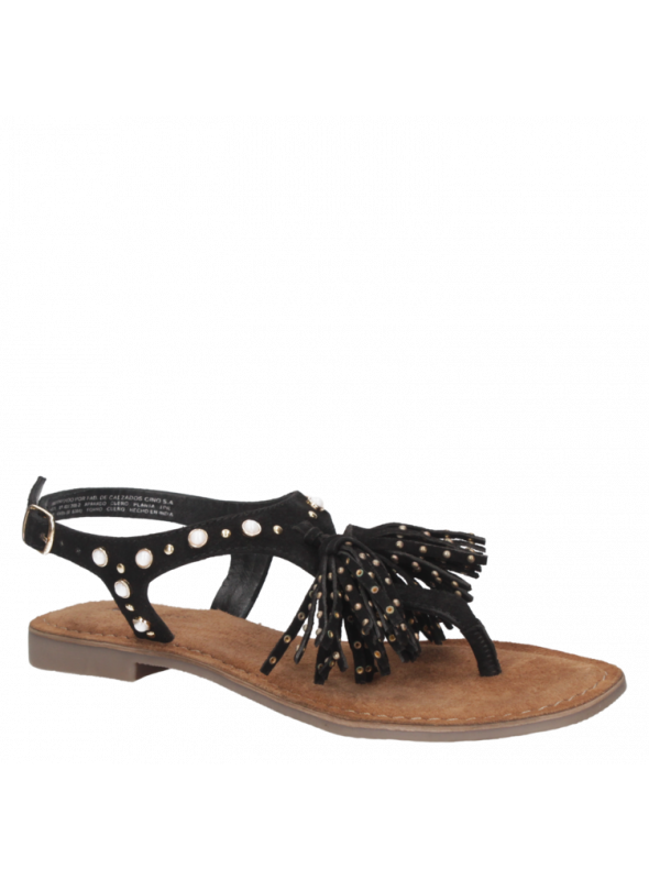 Sandalia Mujer D495 Mingo negro