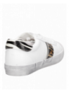 zapatilla de mujer Pollini en blanco, mezcla de sintético y cuero, perfecta para estilo urbano.